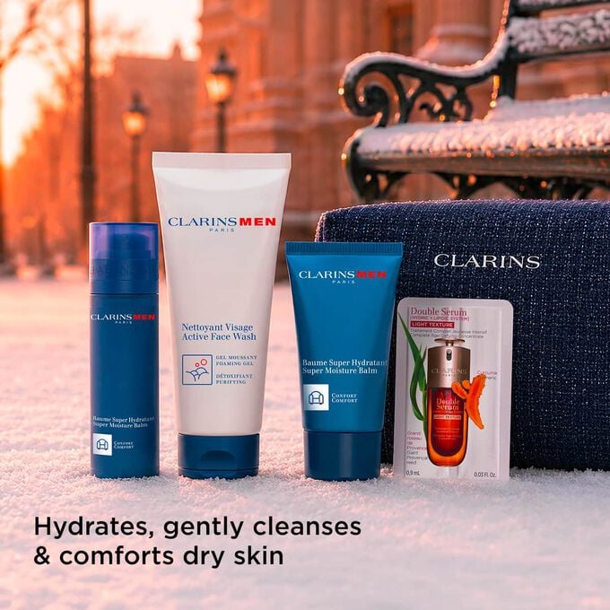 Moisturizing Face Care Set for All Skin Types - ClarinsMen