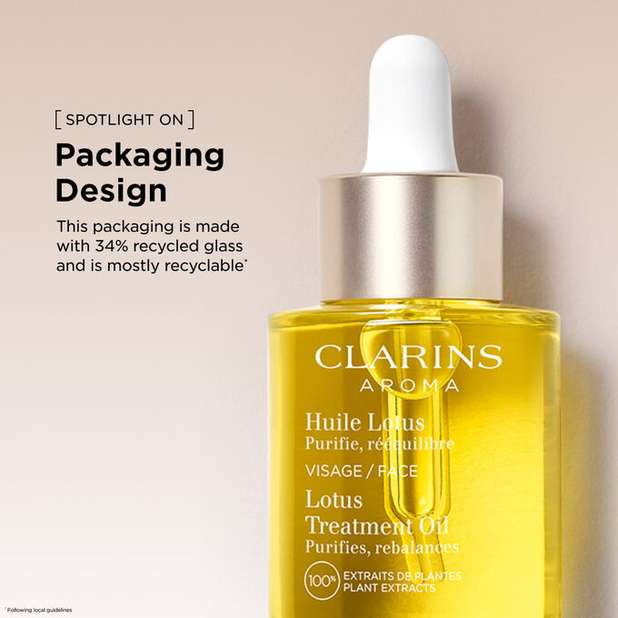 Huile Lotus Purifiante Visage - Peaux Grasses
