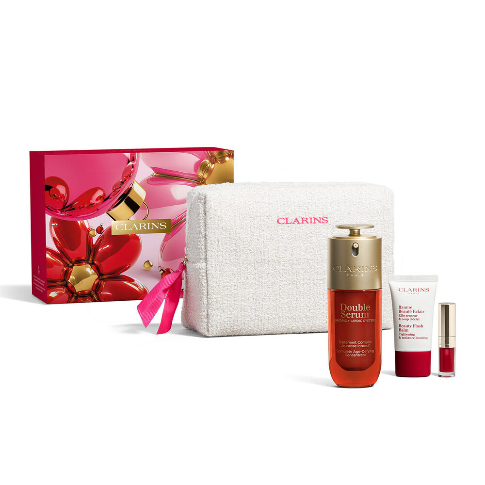 Coffret Soin Visage Anti-&Acirc;ge - Double Serum &amp; Baume Beaut&eacute; &Eacute;clair