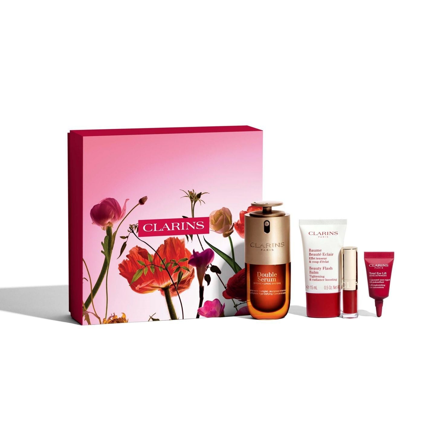 Clarins Icons - Double Serum & Beauty Flash Balm set | CLARINS®