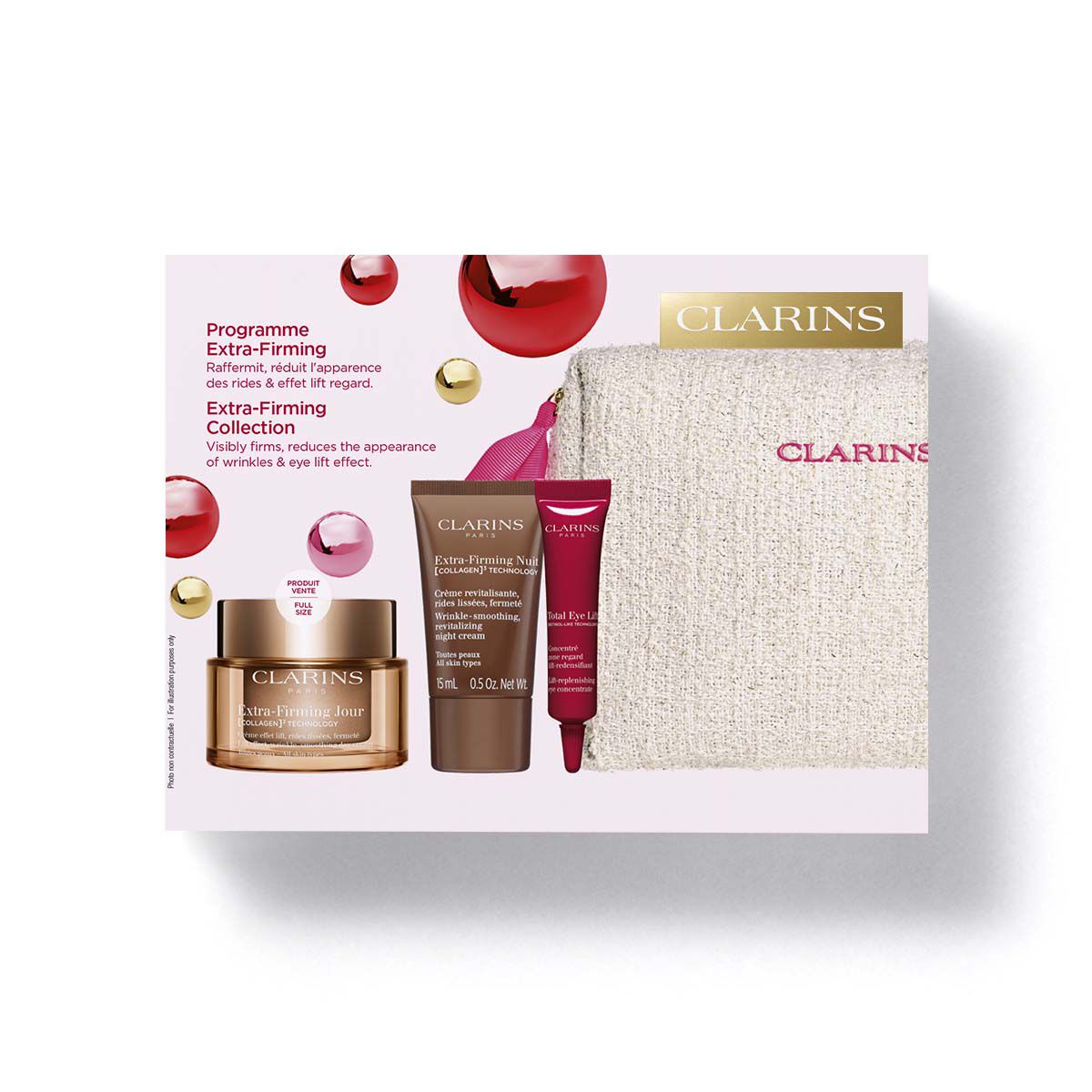 CLARINS Extra Firming スキンケアセット Firming Skincare Set - Extra-Firming with Collagen Polypeptide +