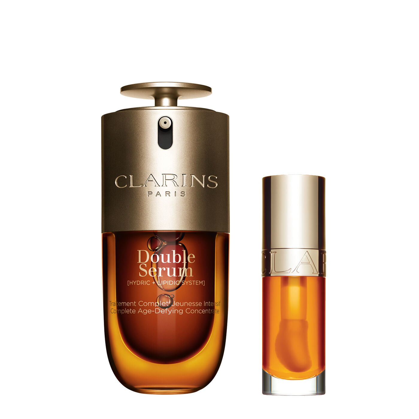 Clarins Iconic Duo | Double Serum 30 mL & Lip Comfort Oil 01