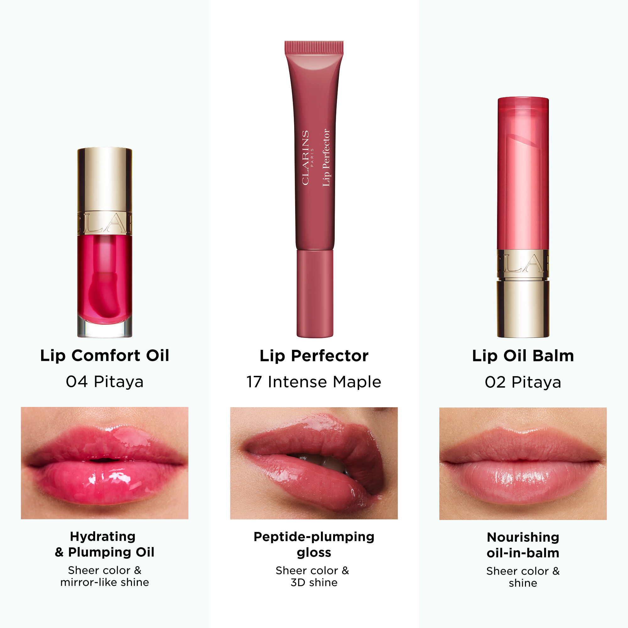 Lip Perfector Peptide-Plumping + Hydrating Lip Gloss | CLARINS®
