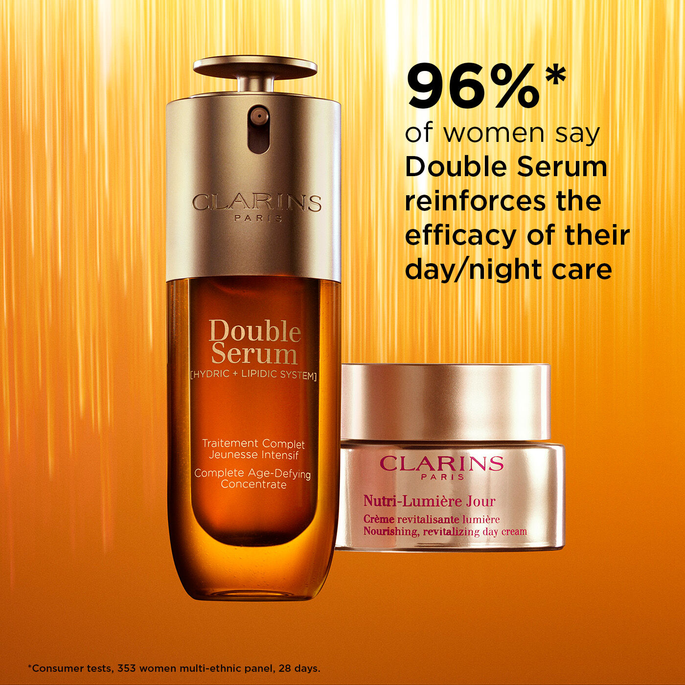 Clarins Nutri-Lumiere Set | Double Serum 50 mL and Nutri-Lumiere