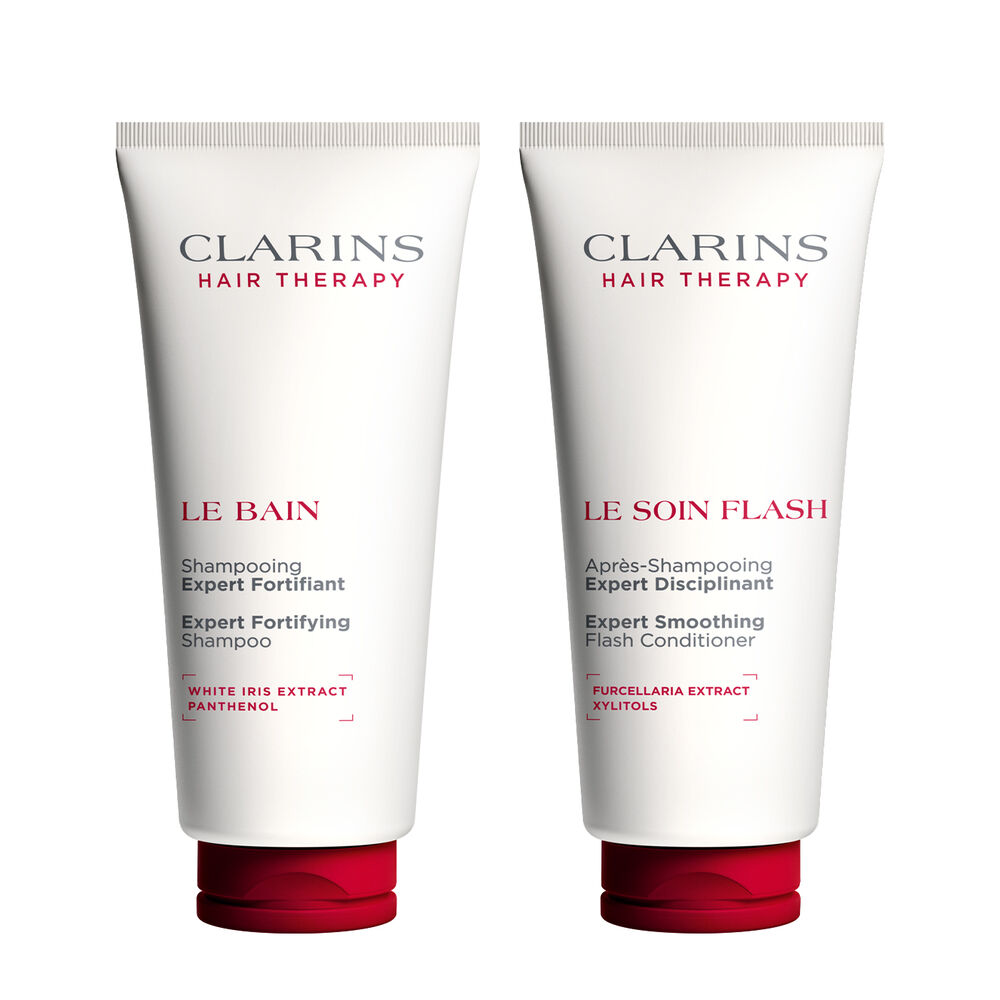 Le Bain + Le Soin Flash Duo | Expert Fortifying &amp; Volumizing Shampoo + Expert Smoothing Flash Conditioner