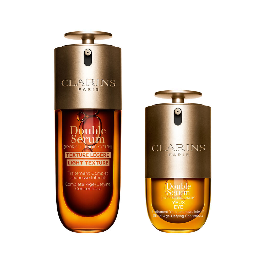 Duo Double Serum Texture L&eacute;g&egrave;re + Double Serum Yeux | Meilleurs Vendeurs Anti-&Acirc;ge Double Serum Texture L&eacute;g&egrave;re 50 mL + Double Serum Yeux