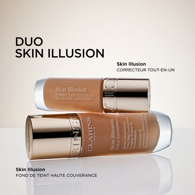 Comparaison du correcteur haute couvrance Skin Illusion All-in-One Concealer par rapport &agrave; Instant Concealer pour choisir entre un fini mat lumineux ou &eacute;clatant.