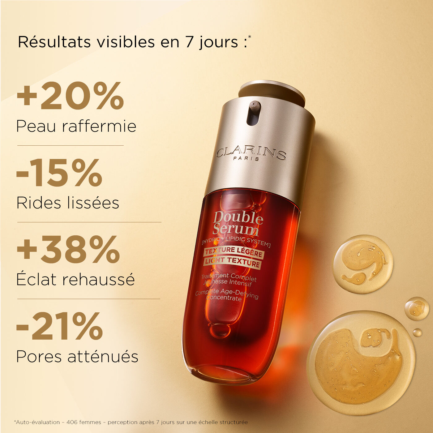 Clarins Duo Double Serum | Double Serum Light 50 mL et Double