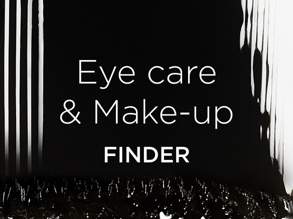 Focus on eye make-up texture
