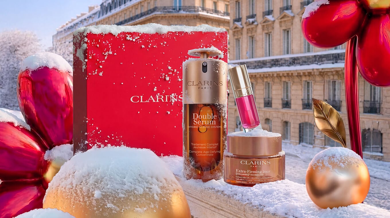 Illustration of the Clarins Gift Finder.