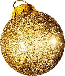 Décorations de Noël en arrière-plan avec petits points et éléments dorés