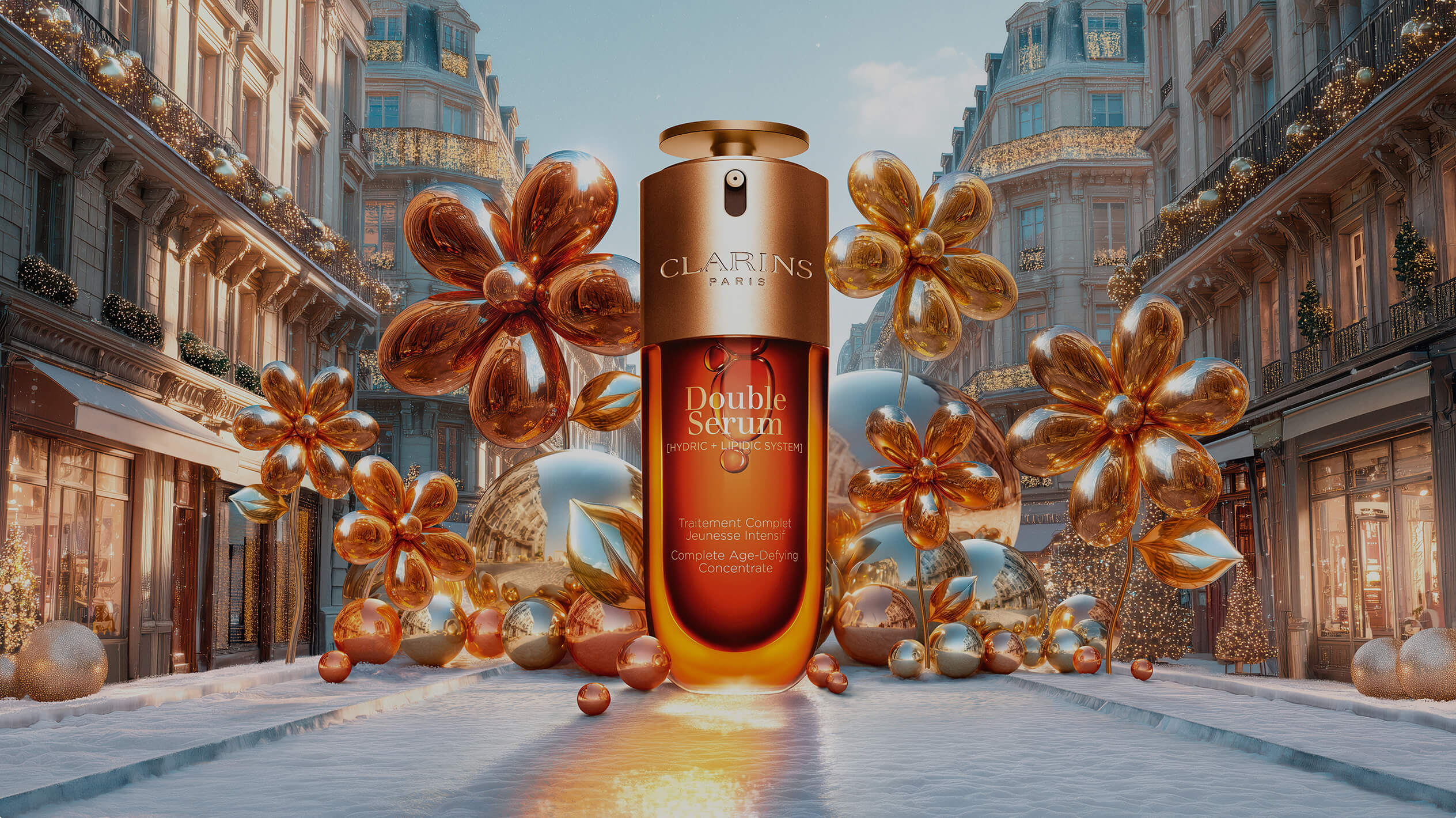 Full Holiday video campaign 2026 of Clarins.