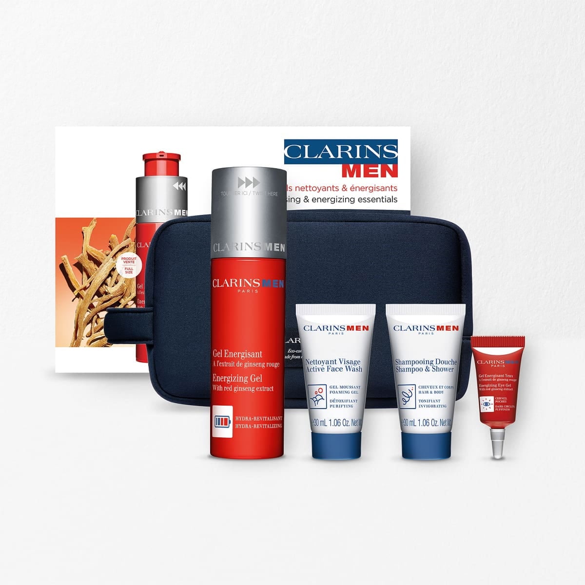 ClarinsMen cleansing &amp; energizing essentials
