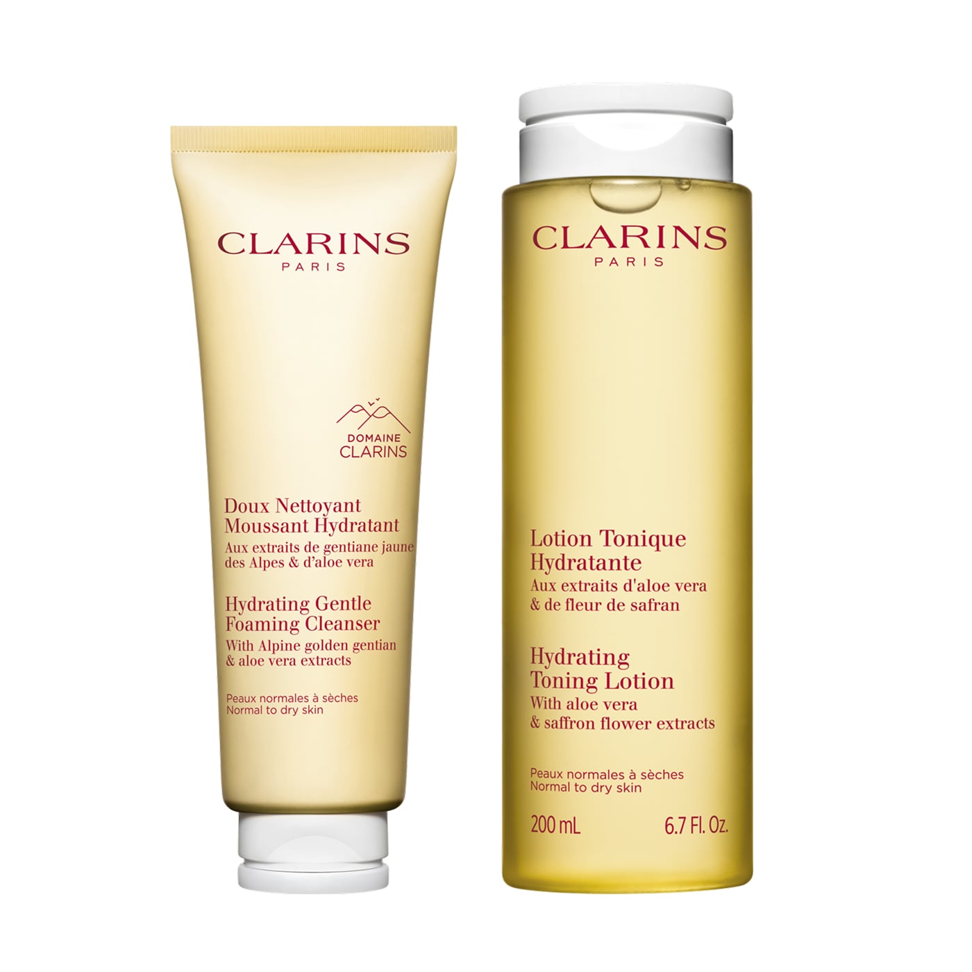 Clarins Hydrating Cleansing & Toning Duo | Featuring Hydrating