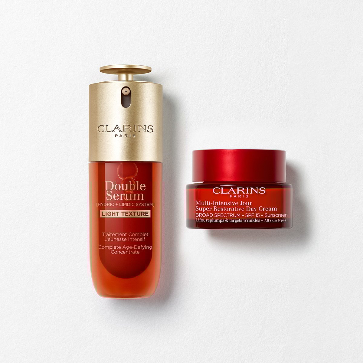 Super Restorative & Double Serum Light Texture 50 mL Set