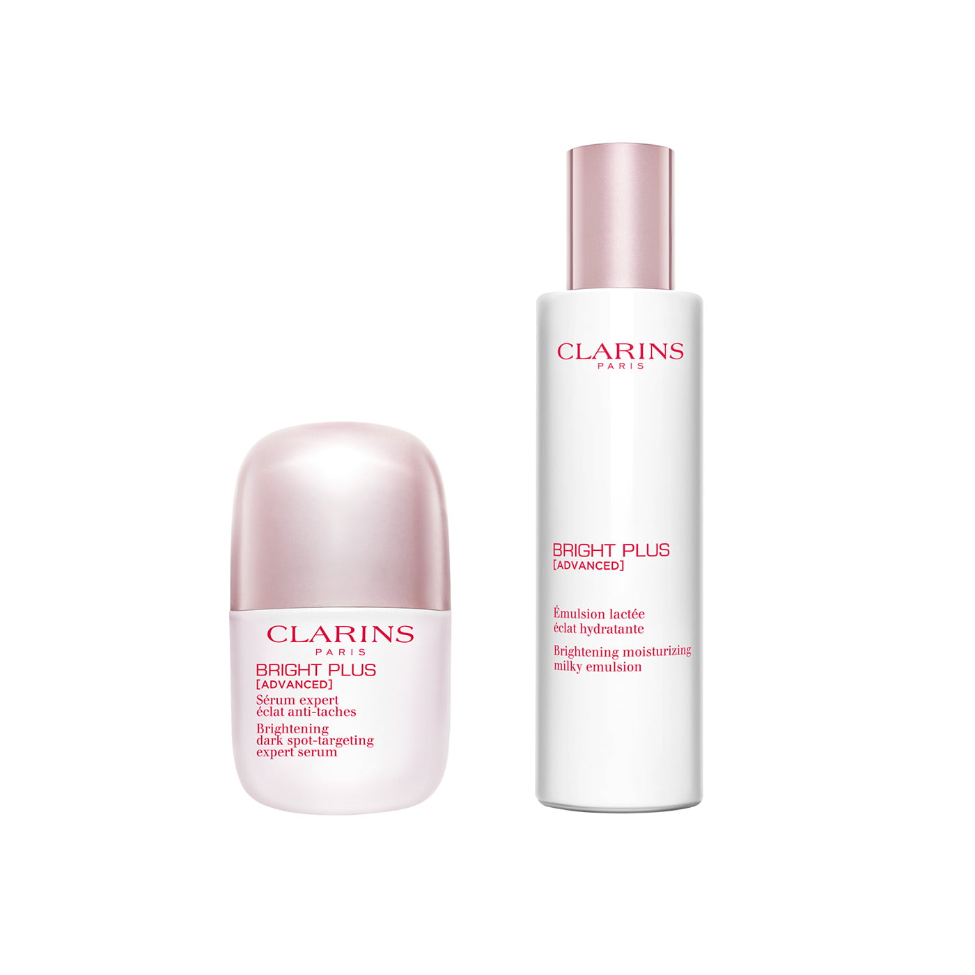 CLARINS BRIGHT PLUS 美白 化粧水 乳液 美容液セット Bright Plus [ADVANCED] Serum and Milky Lotion Duo | Anti Dark Spot